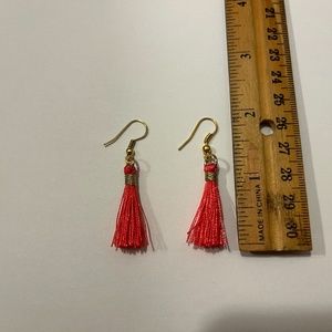 Hot pink Tassel Earrings